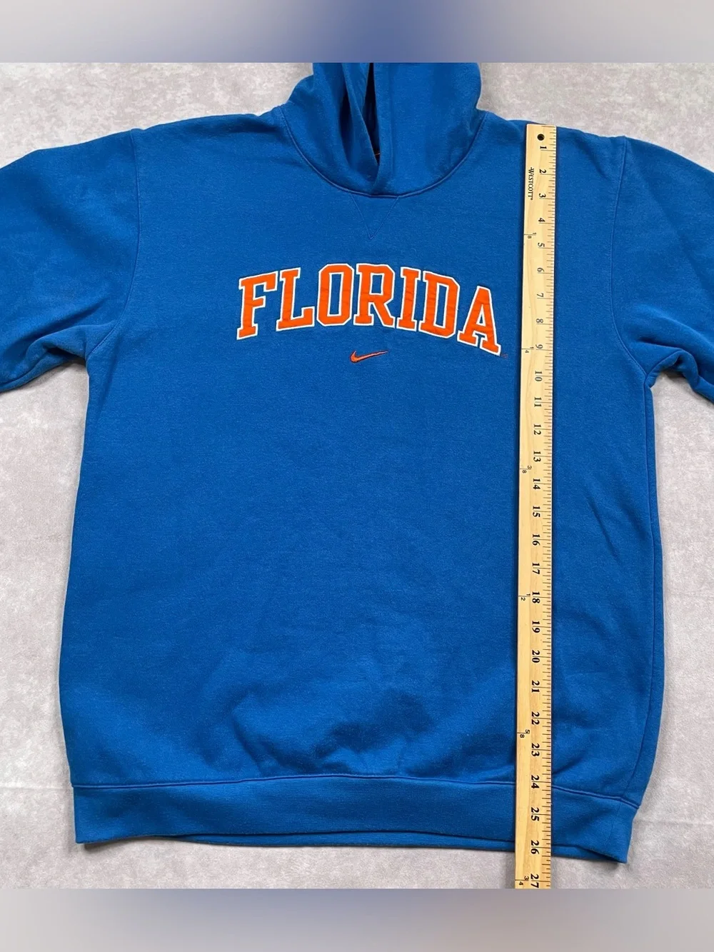 Florida Gators UF Nike Hoodie Youth Teens XL Blue Center Swoosh Sweatshirt